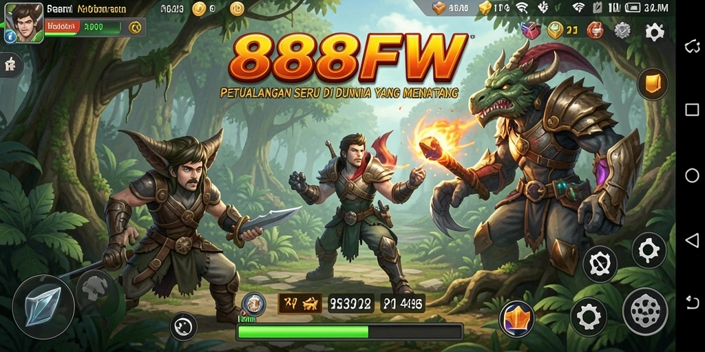 Gameplay seru dan menantang dalam 888FW.