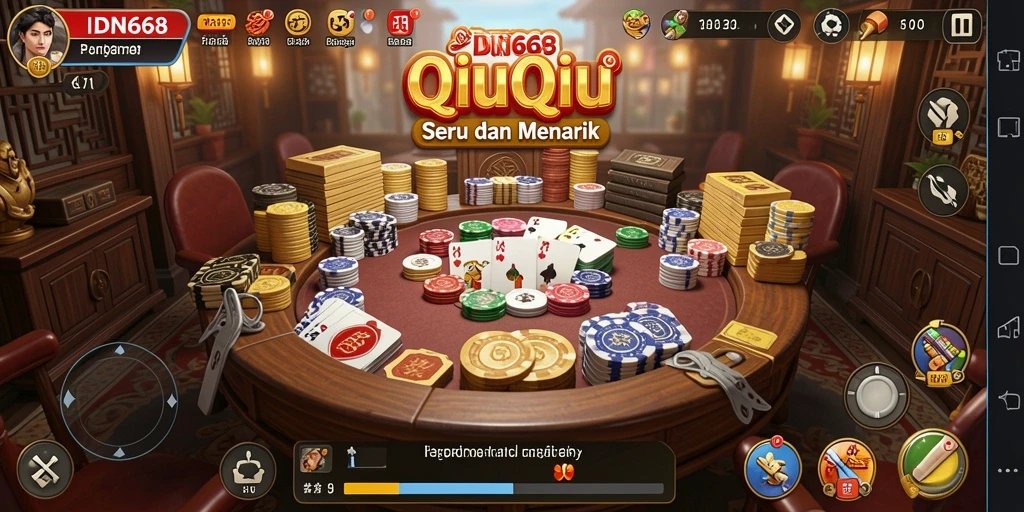 Screenshot gameplay QiuQiu yang seru dan penuh tantangan.