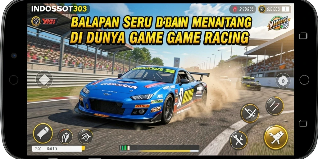 Cuplikan tangkapan layar gameplay balapan INDOSLOT303 yang mendebarkan.