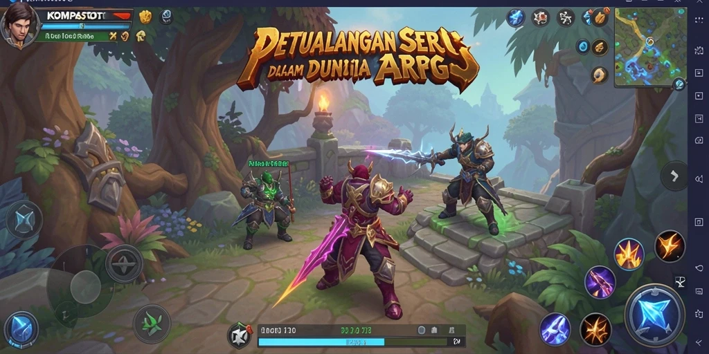 Tampilan menakjubkan dari gameplay ARPG di KOMPASTOTO.
