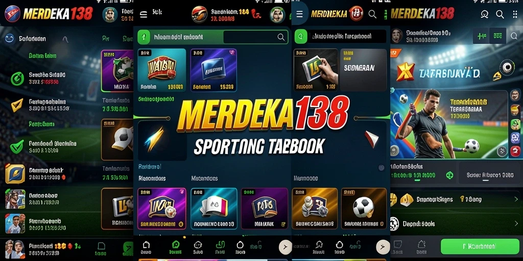 Tampilan utama MERDEKA138 dengan berbagai opsi taruhan olahraga.