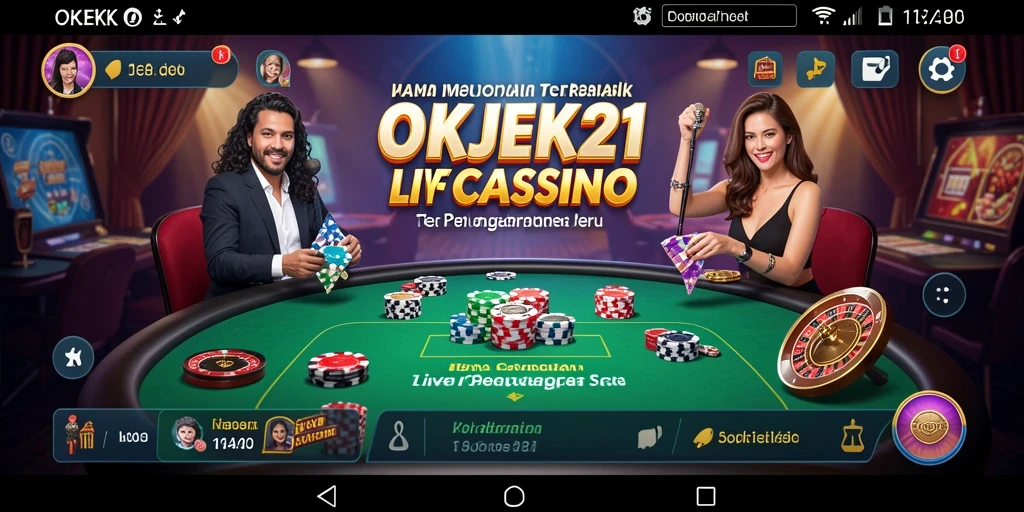 Tampilan gameplay seru di OKJEK21 Live Casino yang mengasyikkan.