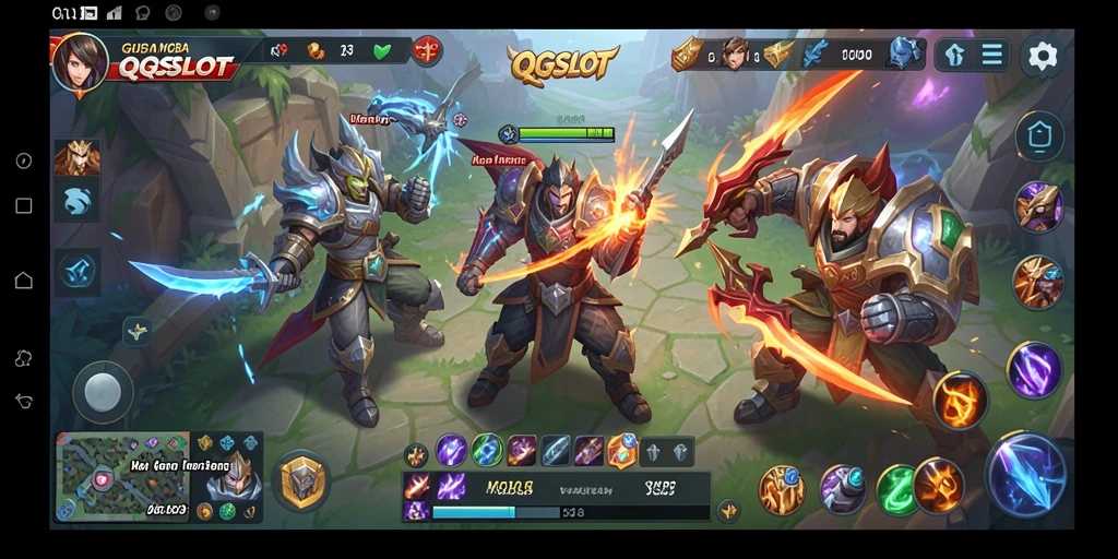 Tangkapan layar gameplay seru QQSLOT yang menunjukkan strategi dan aksi tim.