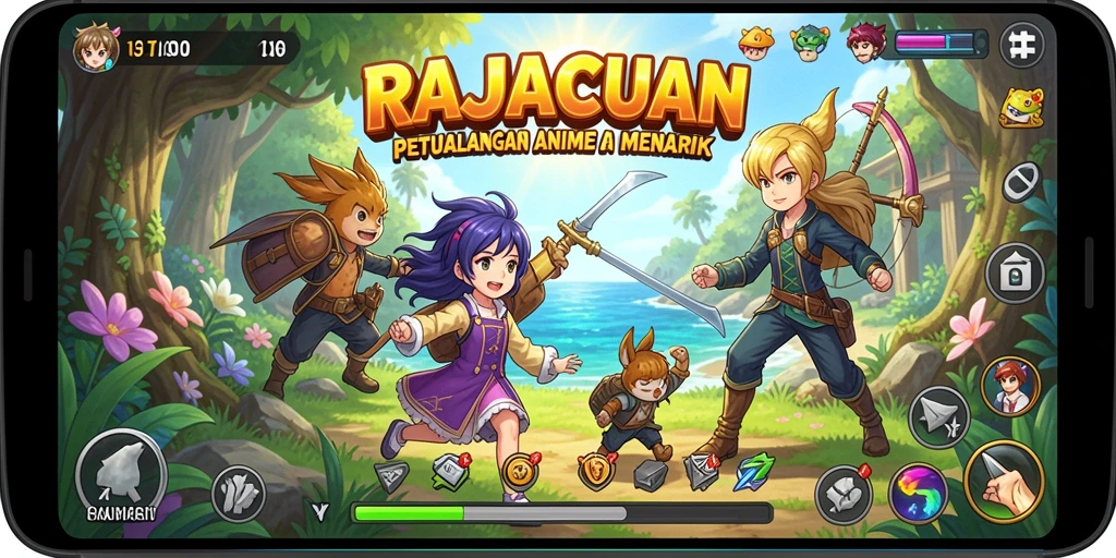 Gameplay yang seru dan karakter Anime yang menarik.