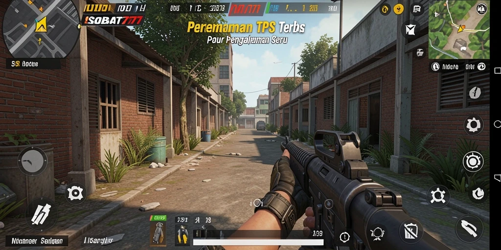 Tampilan seru gameplay SOBAT777 dengan aksi tembak-menembak mendebarkan.