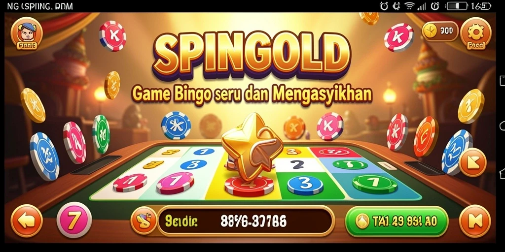 Tampilan gameplay SPINGOLD yang seru dan penuh warna.