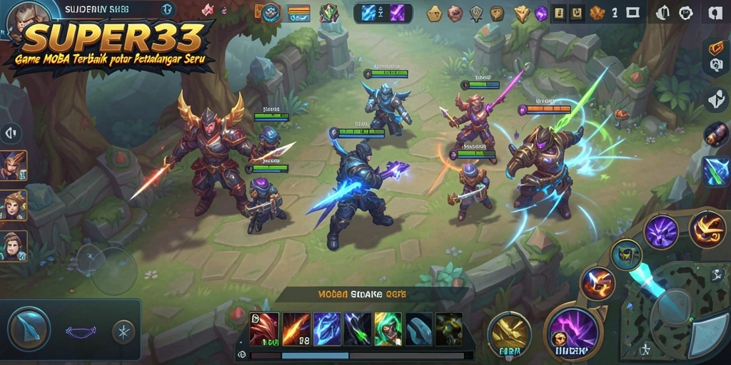 Tampilan menarik dari gameplay epik di SUPER33.