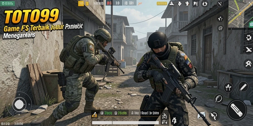 Screenshot gameplay TOTO99 menunjukkan aksi tempur yang mendebarkan.