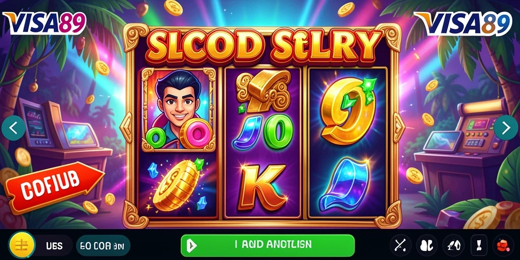 Tampilan gameplay Slot VISA89 yang seru dan interaktif.