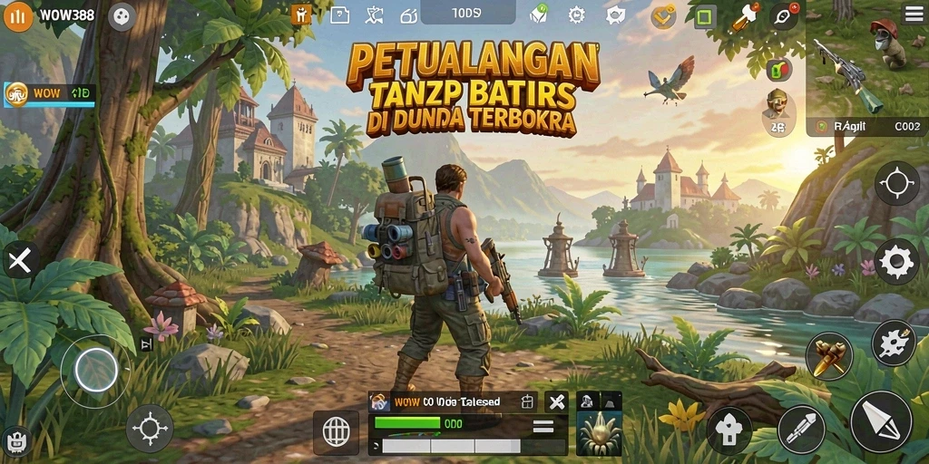 Gameplay WOW388 menampilkan petualangan di dunia terbuka yang luas.