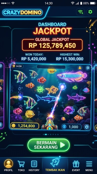 Ilustrasi proses pengunduhan aplikasi di crazydomino.